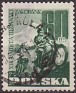 Poland 1955 Motorcycles 60 GR Green Scott 694. Polonia 694. Uploaded by susofe